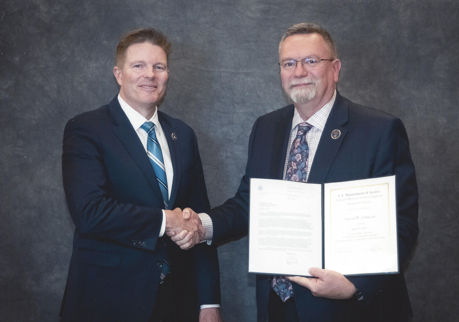 Dave Johnson Receives Diploma from FBI Citizens Academy Cybersecurity